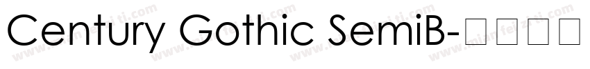 Century Gothic SemiB字体转换